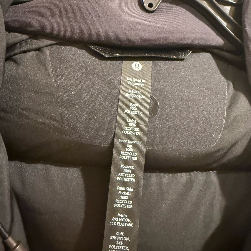 Lululemon Wunder Puff 600-Down-Fill Jacket in black Large - Picture 5 of 8